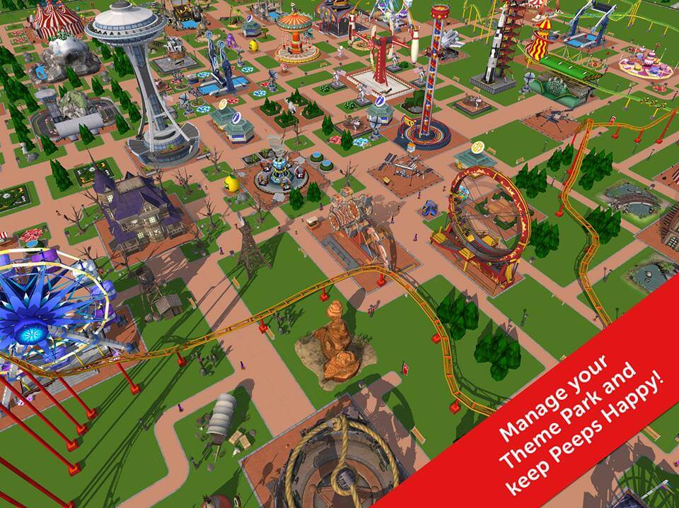 Rollercoaster Tycoon Touch iOS Spiel